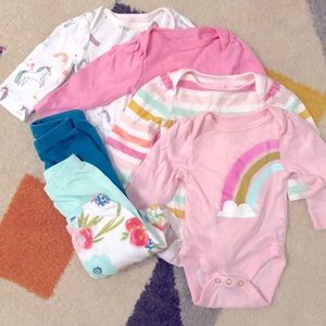 Newborn Baby Girl Cloud Island Clothing Set